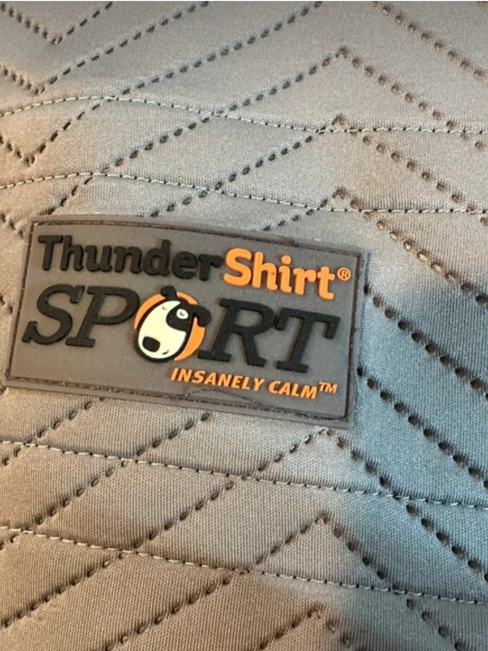 Thundershirt Sport Gray Pullover with Orange Logo Accents